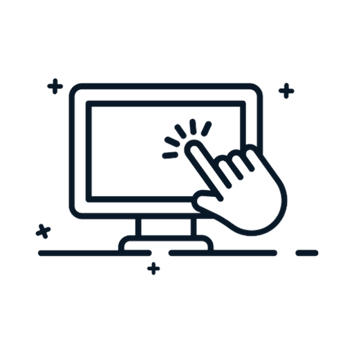 Computer monitor with interactive cursor trajectory for computer-use tasks